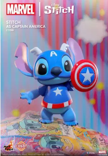 핫토이즈 스티치 marvel 캡틴 아메리카 피규어 코스비