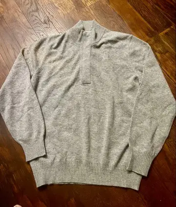 브루넬로쿠치넬리 이탈리아제 캐시미어 혼방 니트 그레이 48 하이넥