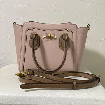 & chouette 핑크 브라운 숄더백