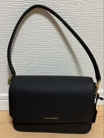 MAISON de SABRE 블랙 가죽 백