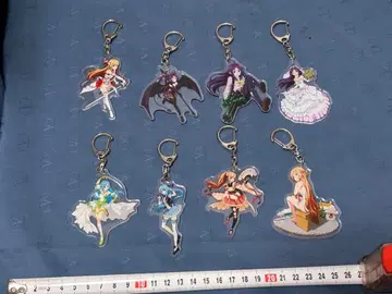 총 8점 / 소드 아트 온라인 등 / 아크릴 키링