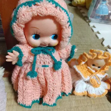 니트 드레스 큐피 인형 3체 세트