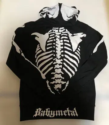 BABYMETAL 뼈 후드티 Type-1 L 사이즈 베비메탈