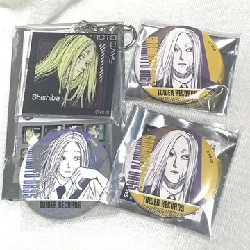 SAKAMOTODAYS 카미카마에 타워 레코드 캔뱃지 컬렉션 4점 원작