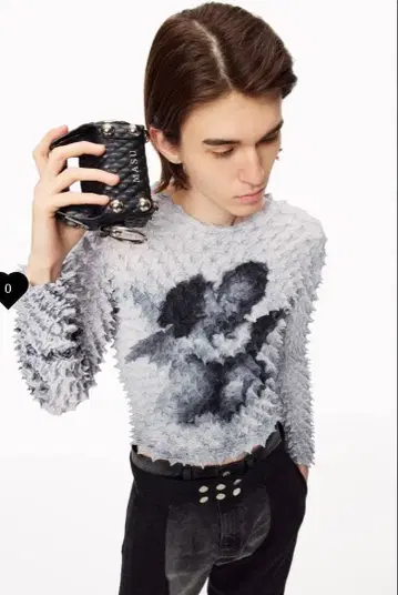 MASU SPIKY ANGEL TOPS - GRAY