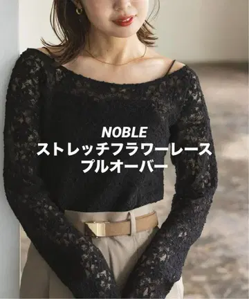 새상품급 [ NOBLE ] 스트레치 플라워 레이스 풀오버