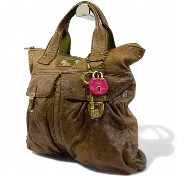 정품 파슬 FOSSIL 핸드백 가죽 참 포함 가방