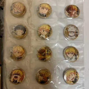 귀멸의 칼날 캐릭터 에마키 카페 제비뽑기 캔뱃지 아가츠마 젠이츠