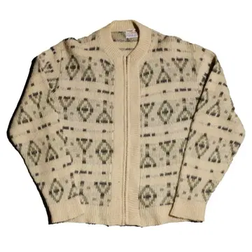 시어스 60s 빈티지 지퍼 니트 가디건