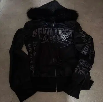 볼륨 퍼 스컬 후드티 00s 다크코어 헤이세이 갸루 y2k 펑크