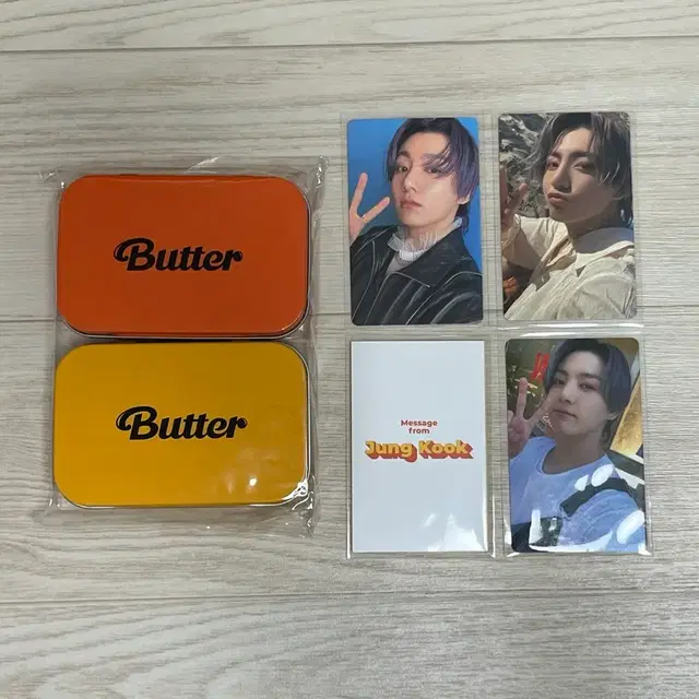 방탄소년단 Butter 앨범 정국 포토카드 세트 + 위버스 특전 틴케이스
