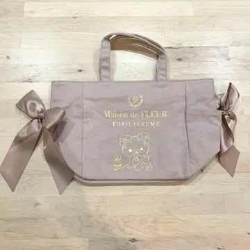 Maison de FLEUR 코리락쿠마 토트백 리본
