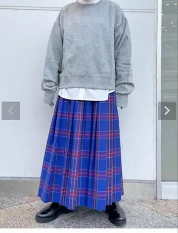 nop de nod 체크 스커트