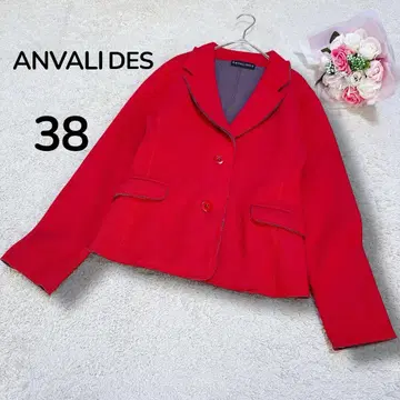 [ ANVALIDES ] 1장 제작 고급 울 테일러드 자켓 빨간색