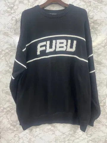 새상품급! FUBU 블랙 XL 니트 스웨터
