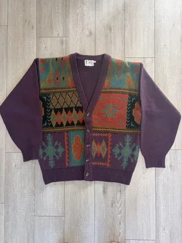 NICE HITTER 총 패턴 니트 가디건