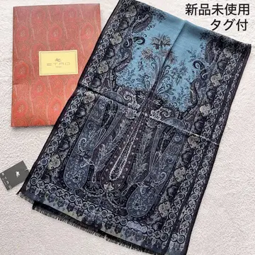 미사용 새상품 ETRO 에트로 대형 스톨 숄 페이즐리 올 패턴