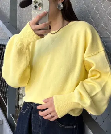 CAOPANIC TYPY 16색 맨투맨 라이크 볼륨 슬리브 니트