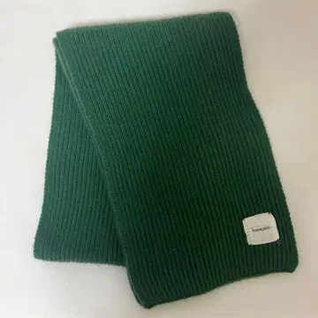 h.moqmin 다크 그린 리브 머플러