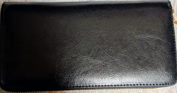 가죽 소재 블랙 장지갑 20cm 정가 9800엔