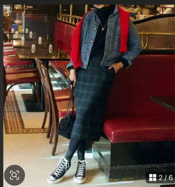 23구 타탄 체크 스커트 40