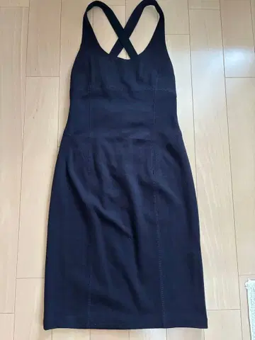 UNTITLED 슬리브리스 미니 원피스 사이즈 2 네이비