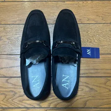 [ 미사용 새상품 ] 블랙 스웨이드 로퍼 사이즈 43 [27-28cm]