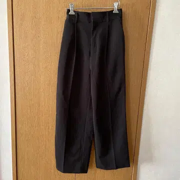 vis 블랙 와이드 팬츠 SS