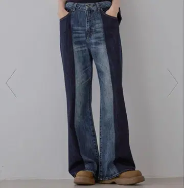 JEANASIS 리메이크라이크 플레어 데님 블루 S