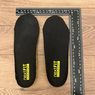 nextFIT COMFORT 인솔 블랙/노랑 22cm 축구