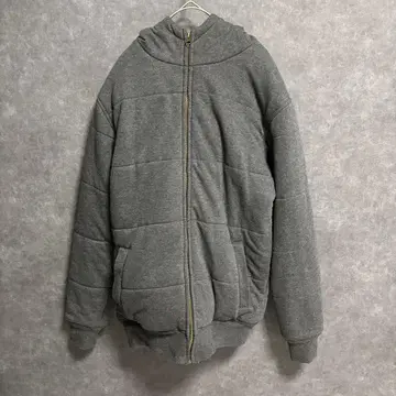 t2100 [ 글로벌 워크 ] 충전솜 후드 다운 자켓 그레이 남성용 M