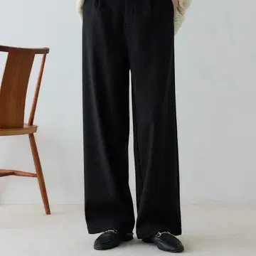 crewre 개버 플리스 웜 슬랙스 블랙 팬츠 사이즈 3