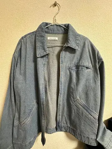 FREAK'S STORE 오버다이 히코리 데님 숏 블루종