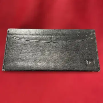 블랙 가죽 장지갑 슬림 디자인