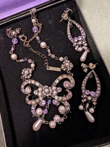 [ 컨디션 최상 ] ANNA SUI 안나수이 목걸이 & 귀걸이 세트