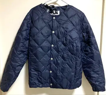 TAION 네이비 퀼팅 자켓 수납 봉투 포함