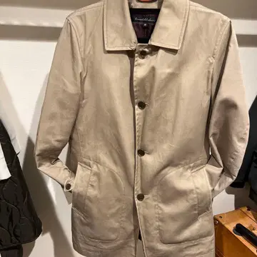 Green label relaxing 베이지 스텐카라 코트 M