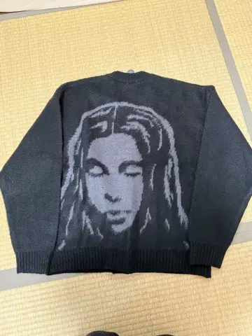 X-girl 자카드 니트 가디건