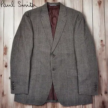 11M453 Paul Smith 글렌체크 총 안감 테일러드 자켓