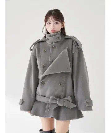 미사용 Darich 드롭 숄더 자켓 코트