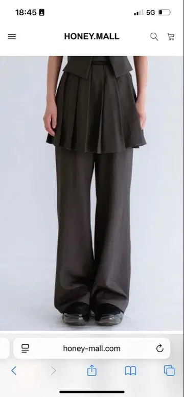 HONEY MI HONEY pleats mini skirt & pants