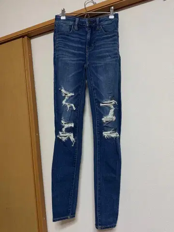 아메리칸 이글 데미지 스키니 데님