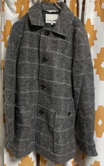 크로커다일 블루 라벨 체크 코트 l 사이즈