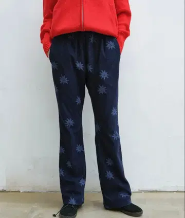 Terry Banding Bootcut Pants enzo blues