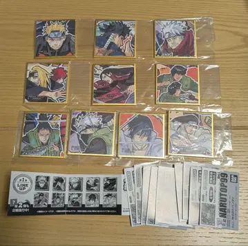 NARUTO NARUTOP99 콩 가챠 색지 vol.1 컴플리트 세트