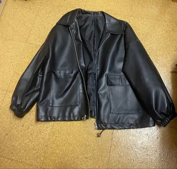 RETRO GIRL 레트로걸 가죽 자켓 블랙 F 사이즈