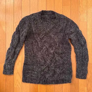 theory 케이블 니트 스웨터 S 다크 그레이