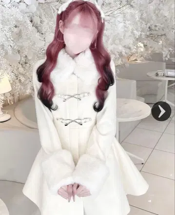 허니뮤우 벨트 리본 숏코트 화이트 XS 사이즈