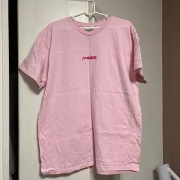 햄브레더즈 핑크 로고 티셔츠 L 사이즈