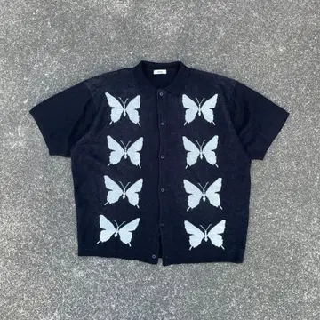 반팔 니트 버튼업 셔츠 perushu